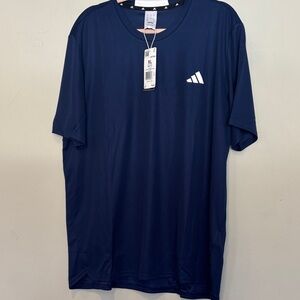 Adidas Men's Dark Blue Short Sleeve Tee